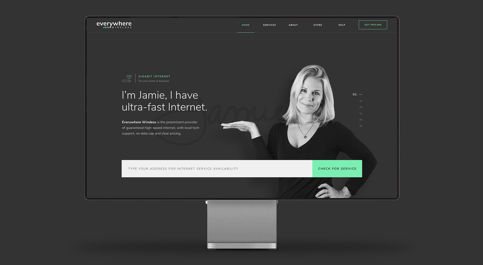 EW e-commerce mockup