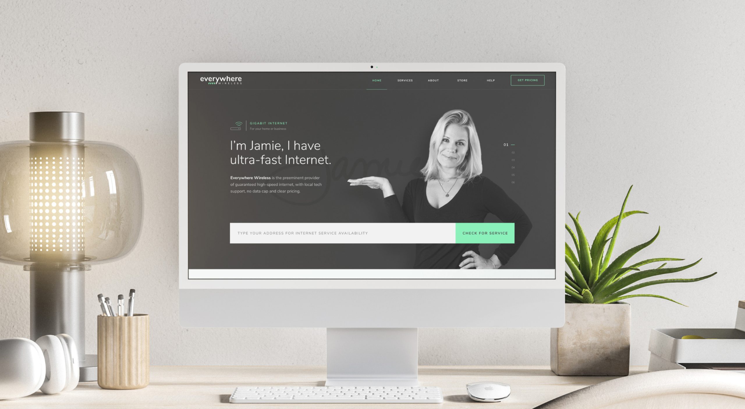 E-commerce mockup