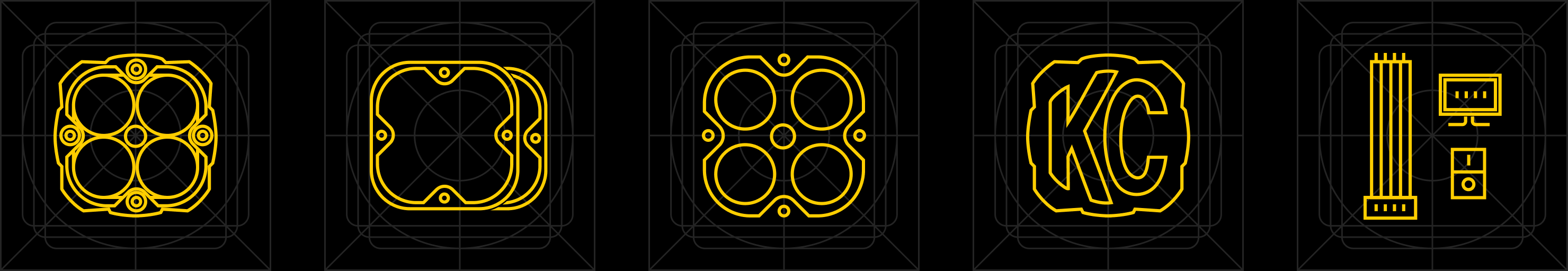 Icon set — outline